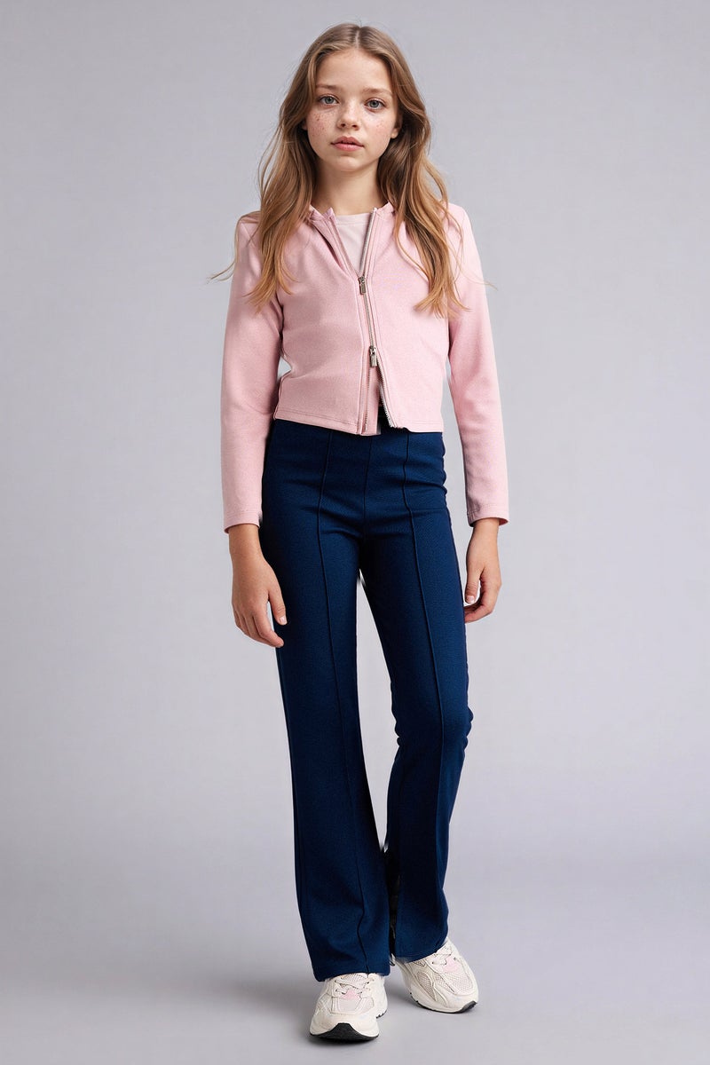 ديفاكتو بنطلون بناتي فلير فيت برجل واسع - Image 2